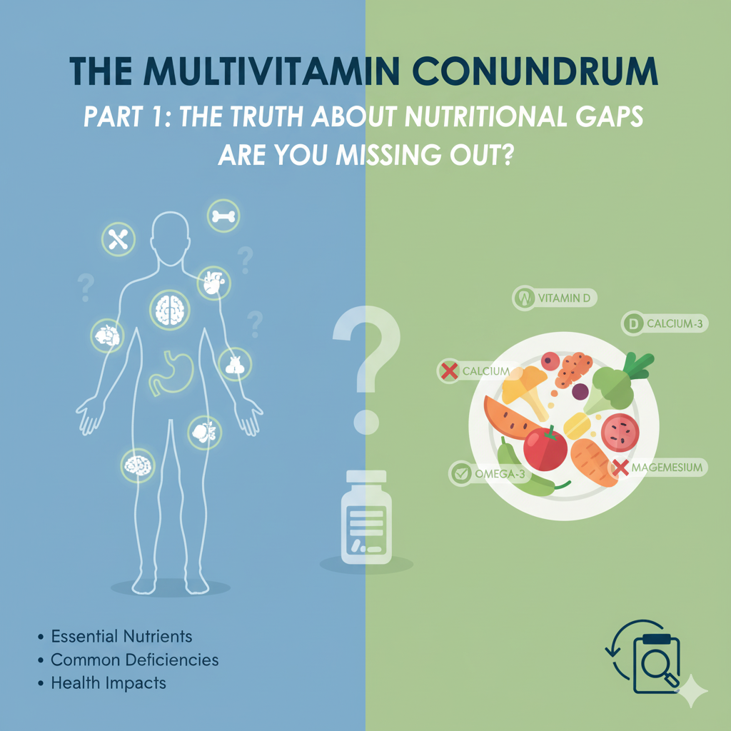 Blog Series: The Multivitamin Conundrum 💊 Part 1: Filling the Void: Why Nutritional Gaps are a Modern Adult Epidemic