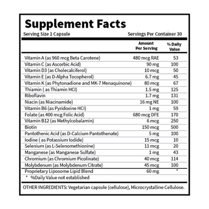 BioAvailable™ Liposomal MultiVitamin
